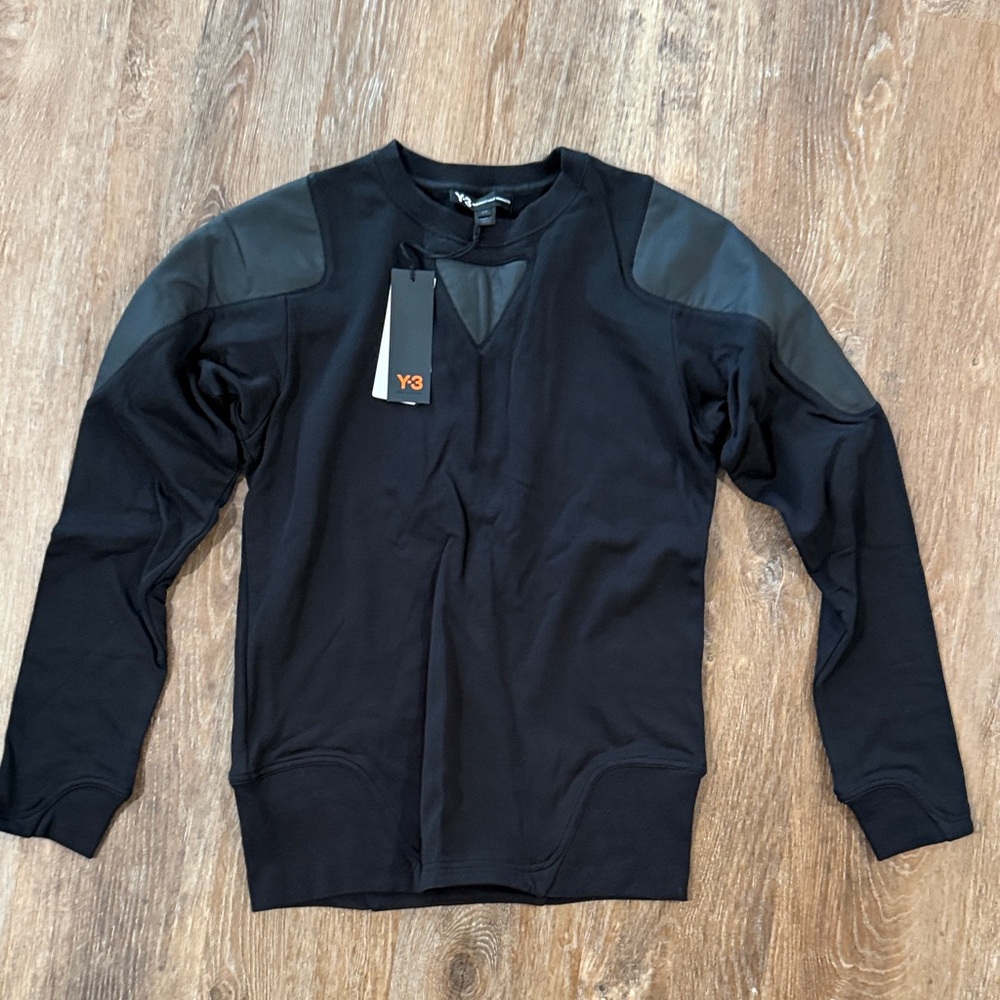 Y-3 Black Noir CF2604 Men’s Cor FT Sweatshirt Sweater Pullover